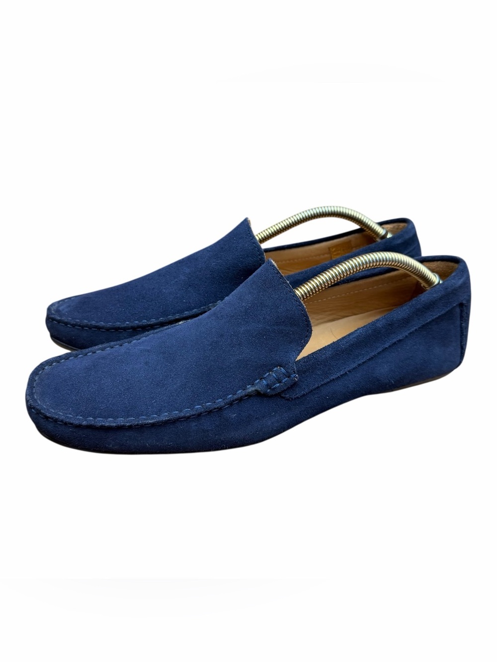 Finsbury Men's size 10 Navy Suede Slip-On Loafers